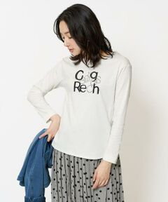 GEORGES RECH / ジョルジュ・レッシュ カットソー | スムースロゴ刺繍ロングスリーブカットソー