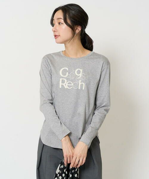 GEORGES RECH / ジョルジュ・レッシュ カットソー | スムースロゴ刺繍ロングスリーブカットソー | 詳細4