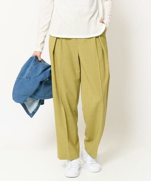 GEORGES RECH / ジョルジュ・レッシュ チノ・ワークパンツ | [日本製]インタックコクーンワイドテーパードパンツ | 詳細1