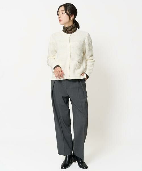 GEORGES RECH / ジョルジュ・レッシュ チノ・ワークパンツ | [日本製]インタックコクーンワイドテーパードパンツ | 詳細12