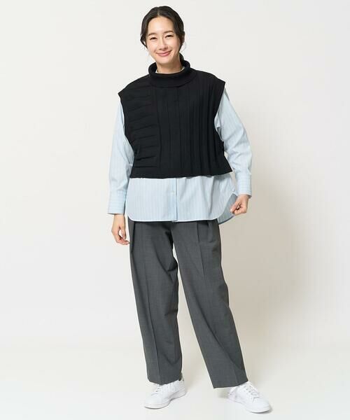 GEORGES RECH / ジョルジュ・レッシュ チノ・ワークパンツ | [日本製]インタックコクーンワイドテーパードパンツ | 詳細14