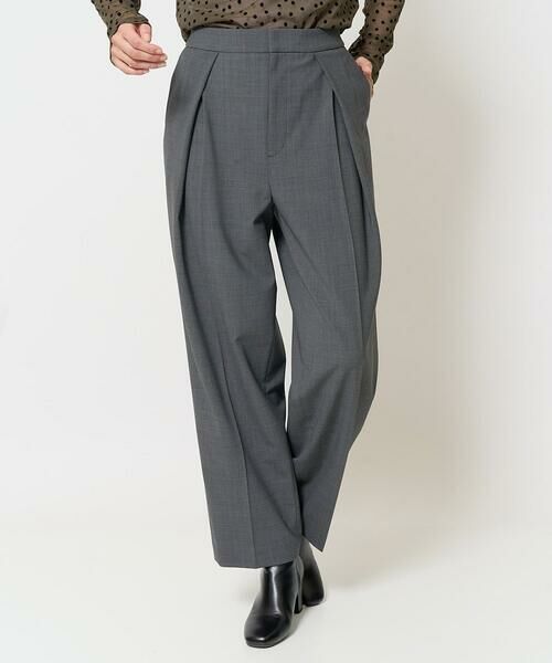 GEORGES RECH / ジョルジュ・レッシュ チノ・ワークパンツ | [日本製]インタックコクーンワイドテーパードパンツ | 詳細2