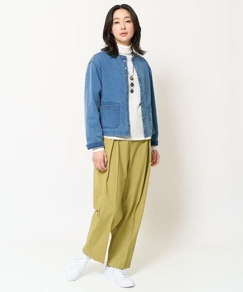 GEORGES RECH / ジョルジュ・レッシュ チノ・ワークパンツ | [日本製]インタックコクーンワイドテーパードパンツ | 詳細23