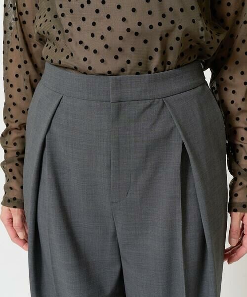 GEORGES RECH / ジョルジュ・レッシュ チノ・ワークパンツ | [日本製]インタックコクーンワイドテーパードパンツ | 詳細7