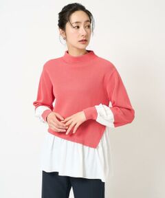 GEORGES RECH / ジョルジュ・レッシュ ニット・セーター | タフタコンビアシンメトリーニット