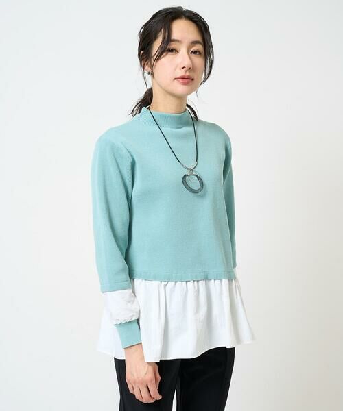 GEORGES RECH / ジョルジュ・レッシュ ニット・セーター | タフタコンビアシンメトリーニット | 詳細19