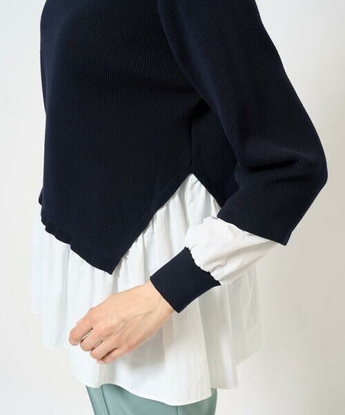 GEORGES RECH / ジョルジュ・レッシュ ニット・セーター | タフタコンビアシンメトリーニット | 詳細2