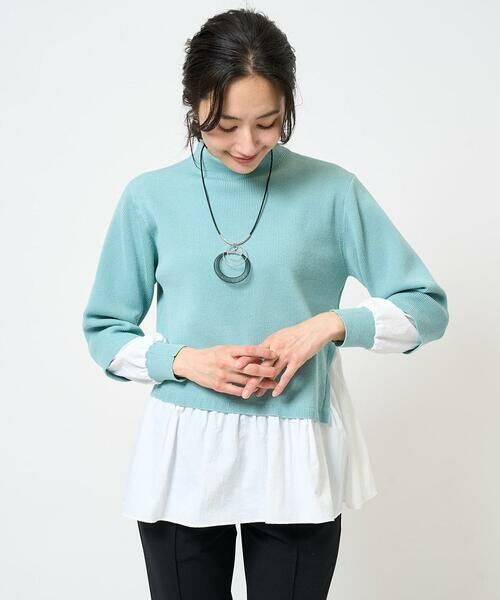 GEORGES RECH / ジョルジュ・レッシュ ニット・セーター | タフタコンビアシンメトリーニット | 詳細20