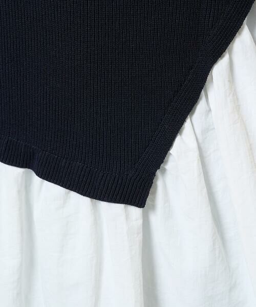 GEORGES RECH / ジョルジュ・レッシュ ニット・セーター | タフタコンビアシンメトリーニット | 詳細4