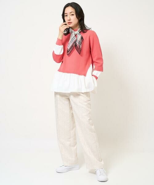 GEORGES RECH / ジョルジュ・レッシュ ニット・セーター | タフタコンビアシンメトリーニット | 詳細7