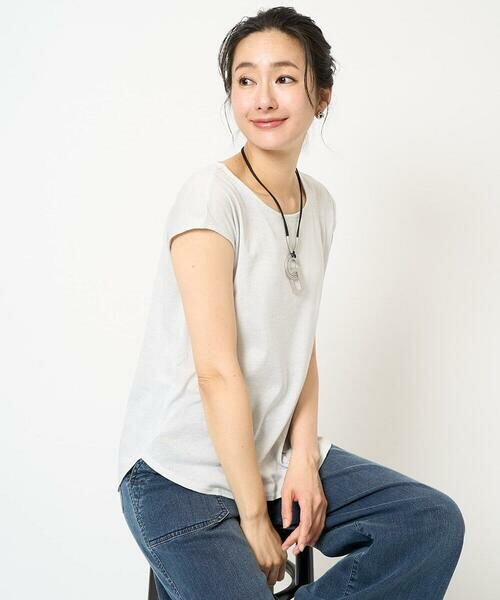 GEORGES RECH / ジョルジュ・レッシュ カットソー | [日本製]ラメフレンチスリーブジャージーカットソー | 詳細2