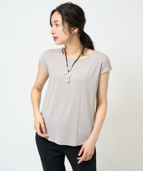 GEORGES RECH / ジョルジュ・レッシュ カットソー | [日本製]ラメフレンチスリーブジャージーカットソー | 詳細3