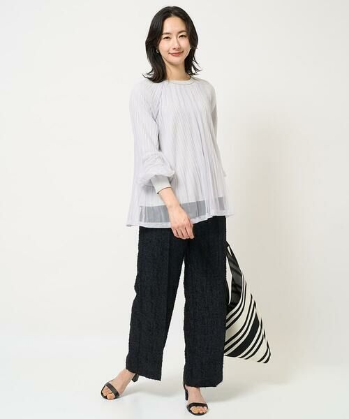 GEORGES RECH / ジョルジュ・レッシュ その他パンツ | [日本製]フェザージャガードワイドパンツ | 詳細4