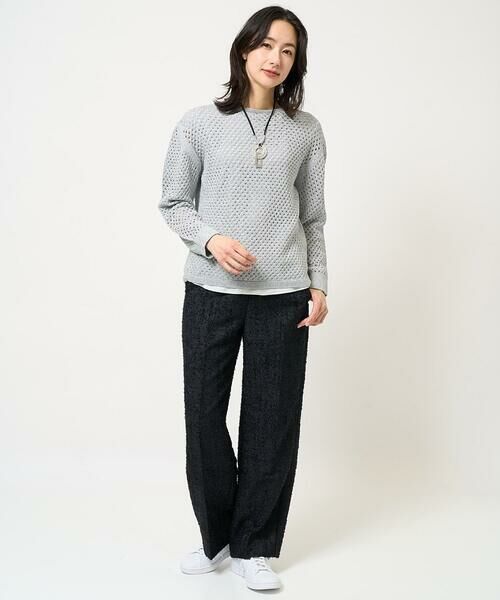 GEORGES RECH / ジョルジュ・レッシュ その他パンツ | [日本製]フェザージャガードワイドパンツ | 詳細7