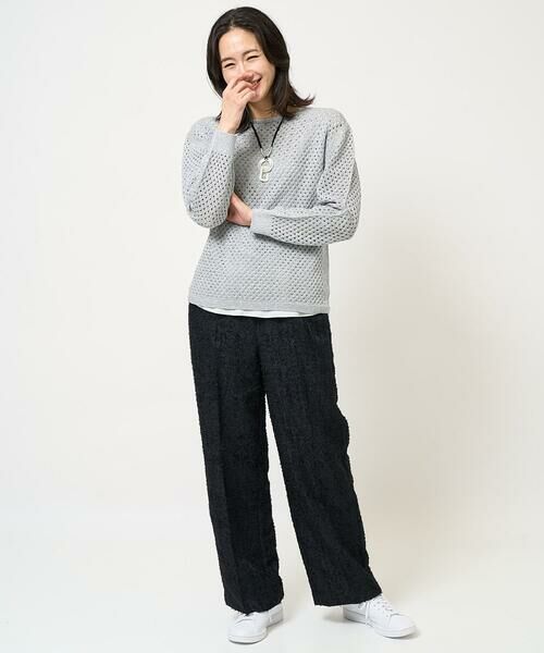 GEORGES RECH / ジョルジュ・レッシュ その他パンツ | [日本製]フェザージャガードワイドパンツ | 詳細8