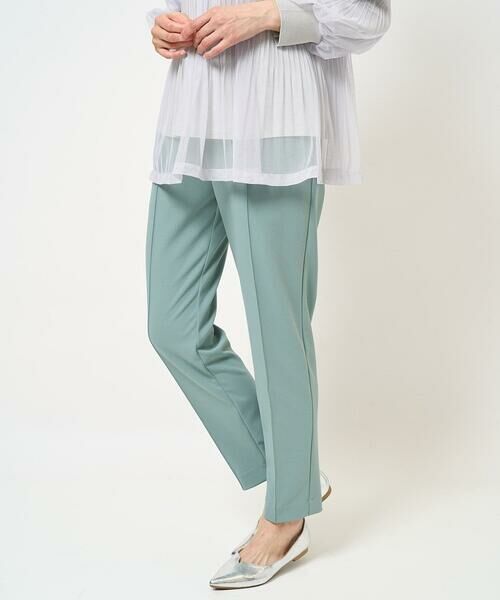 GEORGES RECH / ジョルジュ・レッシュ その他パンツ | [日本製]カットジョーゼットセンタープレスイージーパンツ | 詳細1