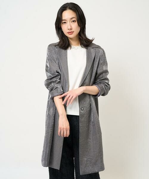 GEORGES RECH / ジョルジュ・レッシュ その他アウター | メタリックツイルロングコート | 詳細1