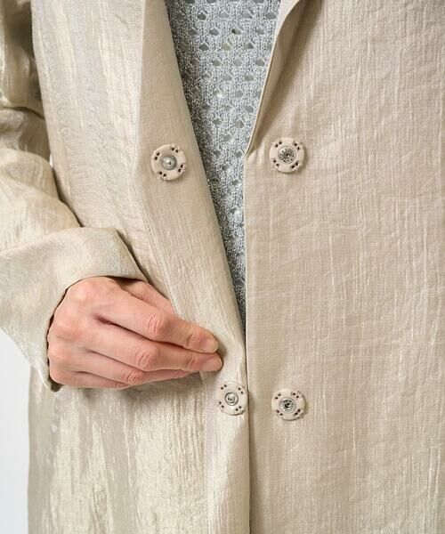 GEORGES RECH / ジョルジュ・レッシュ その他アウター | メタリックツイルロングコート | 詳細12