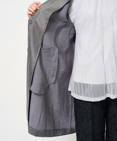 GEORGES RECH / ジョルジュ・レッシュ その他アウター | メタリックツイルロングコート | 詳細15