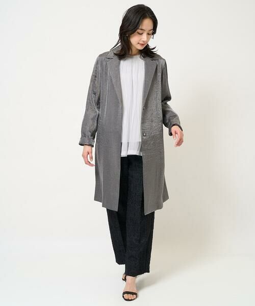 GEORGES RECH / ジョルジュ・レッシュ その他アウター | メタリックツイルロングコート | 詳細17