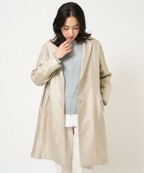 GEORGES RECH / ジョルジュ・レッシュ その他アウター | メタリックツイルロングコート | 詳細4