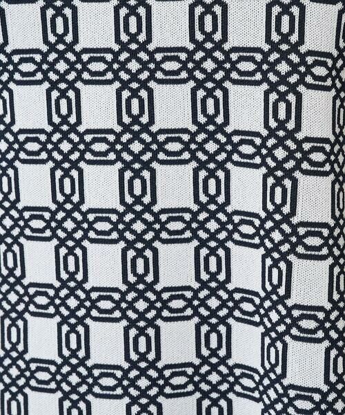 GEORGES RECH / ジョルジュ・レッシュ ニット・セーター | [日本製]裏カノコストレッチジャカード8分袖ニット | 詳細10