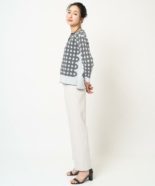 GEORGES RECH / ジョルジュ・レッシュ ニット・セーター | [日本製]裏カノコストレッチジャカード8分袖ニット | 詳細12