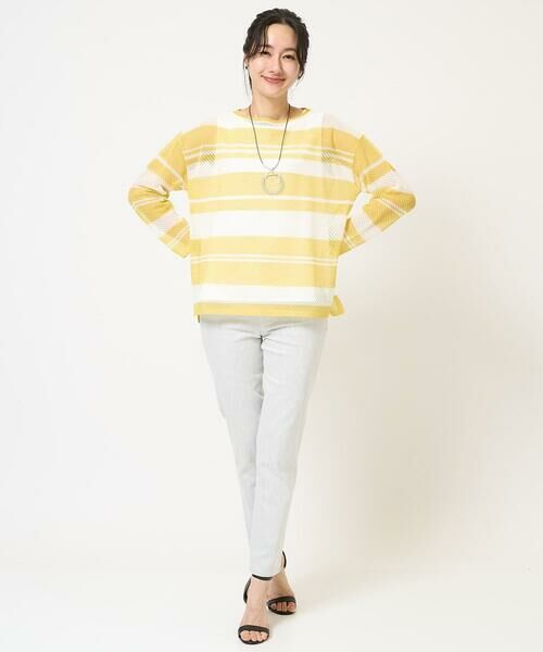 GEORGES RECH / ジョルジュ・レッシュ ニット・セーター | メッシュボーダー8分袖ニット | 詳細18