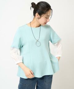 GEORGES RECH / ジョルジュ・レッシュ カットソー | シアースモッキングダンボールフレアプルオーバー