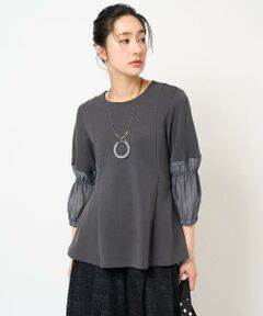 GEORGES RECH / ジョルジュ・レッシュ カットソー | シアースモッキングダンボールフレアプルオーバー