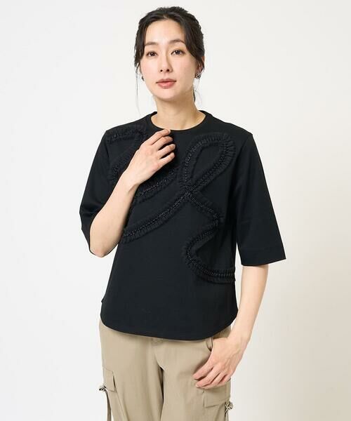 GEORGES RECH / ジョルジュ・レッシュ カットソー | チュールテープラインカットソー | 詳細1