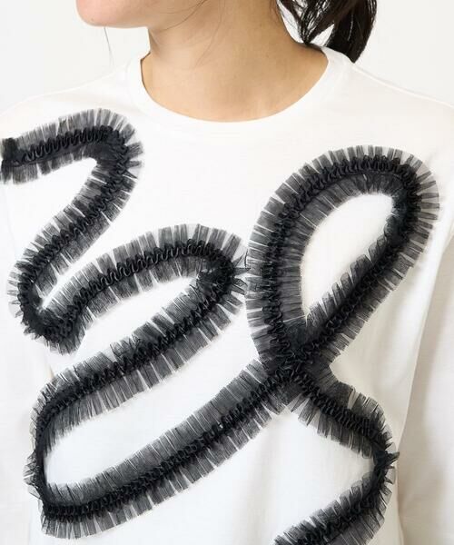 GEORGES RECH / ジョルジュ・レッシュ カットソー | チュールテープラインカットソー | 詳細8