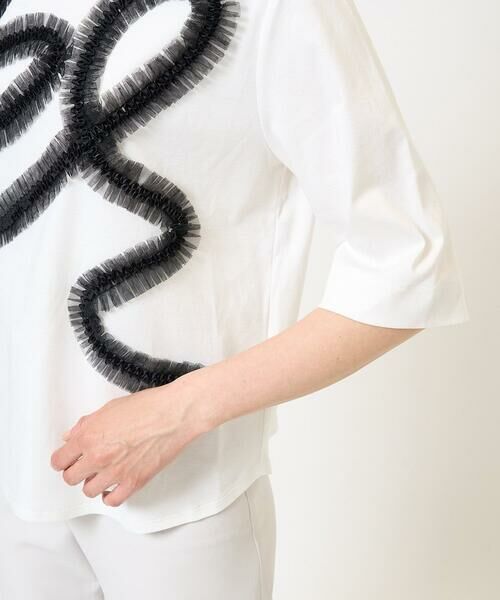 GEORGES RECH / ジョルジュ・レッシュ カットソー | チュールテープラインカットソー | 詳細9