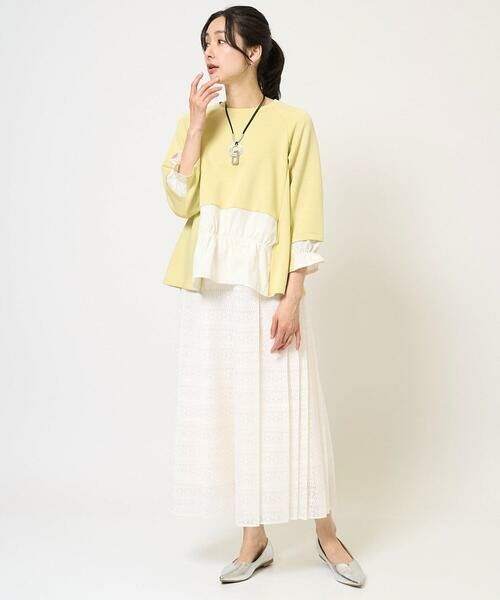 GEORGES RECH / ジョルジュ・レッシュ カットソー | シャーリングタフタダンボールコンビプルオーバー | 詳細14