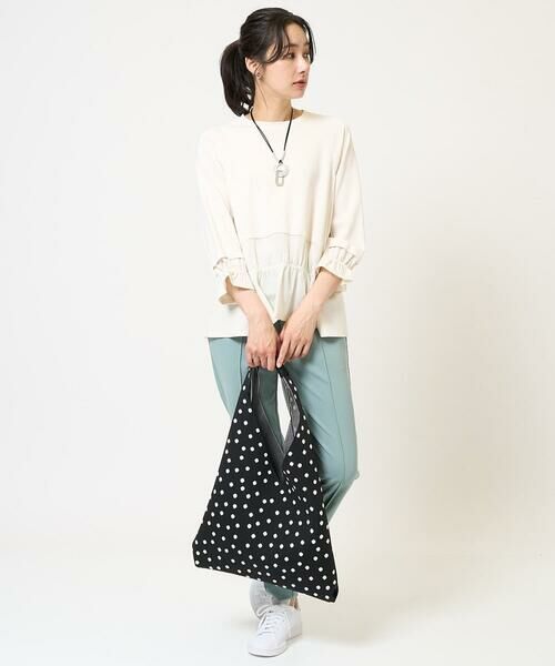 GEORGES RECH / ジョルジュ・レッシュ カットソー | シャーリングタフタダンボールコンビプルオーバー | 詳細17