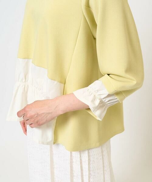 GEORGES RECH / ジョルジュ・レッシュ カットソー | シャーリングタフタダンボールコンビプルオーバー | 詳細9