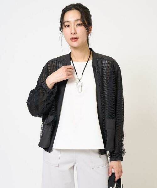 GEORGES RECH / ジョルジュ・レッシュ その他アウター | ダイヤチュールネットシアーブルゾン | 詳細4