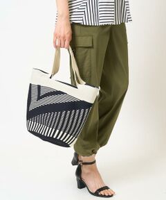 GEORGES RECH / ジョルジュ・レッシュ トートバッグ | 幾何プリントニットバッグ