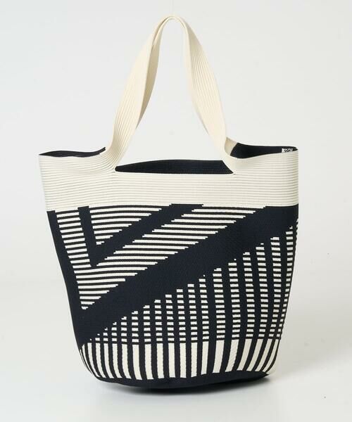 GEORGES RECH / ジョルジュ・レッシュ トートバッグ | 幾何プリントニットバッグ | 詳細1