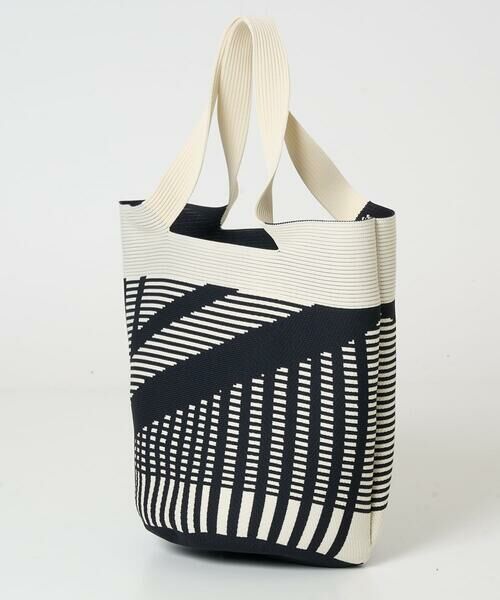 GEORGES RECH / ジョルジュ・レッシュ トートバッグ | 幾何プリントニットバッグ | 詳細3