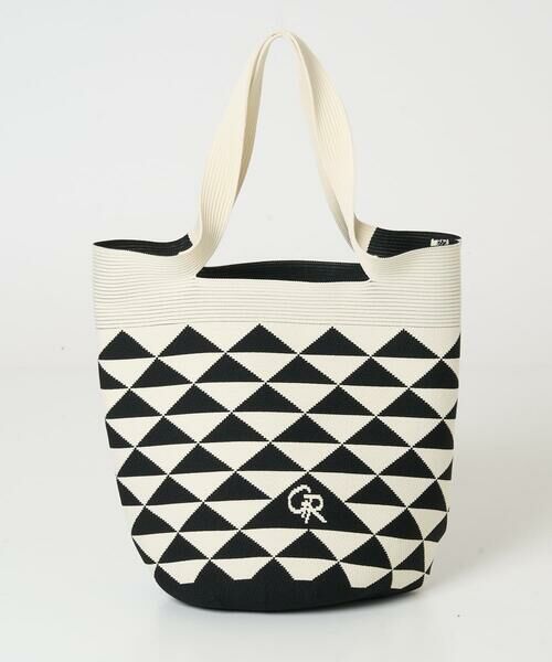 GEORGES RECH / ジョルジュ・レッシュ トートバッグ | 幾何プリントニットバッグ | 詳細9