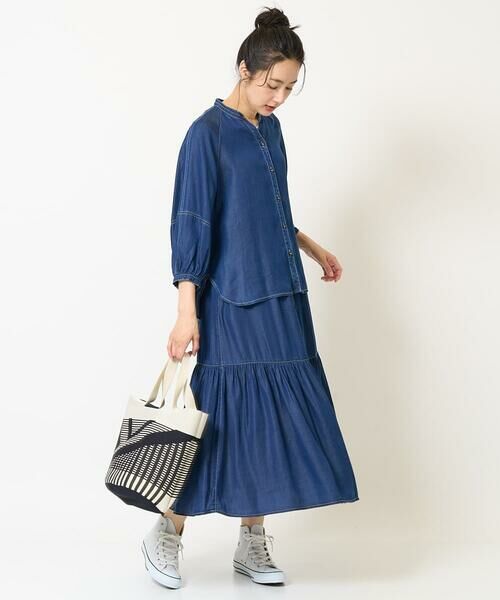 GEORGES RECH / ジョルジュ・レッシュ シャツ・ブラウス | ライトデニムランタンスリーブブラウス | 詳細19