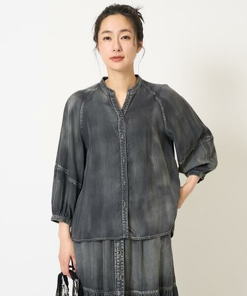 GEORGES RECH / ジョルジュ・レッシュ シャツ・ブラウス | ライトデニムランタンスリーブブラウス | 詳細3