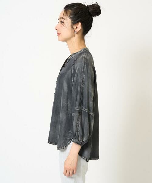 GEORGES RECH / ジョルジュ・レッシュ シャツ・ブラウス | ライトデニムランタンスリーブブラウス | 詳細6