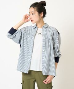 GEORGES RECH / ジョルジュ・レッシュ シャツ・ブラウス | ストライプシャーリングブラウス