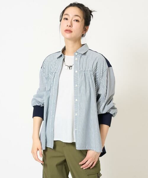 GEORGES RECH / ジョルジュ・レッシュ シャツ・ブラウス | ストライプシャーリングブラウス | 詳細3