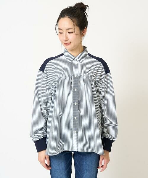 GEORGES RECH / ジョルジュ・レッシュ シャツ・ブラウス | ストライプシャーリングブラウス | 詳細5