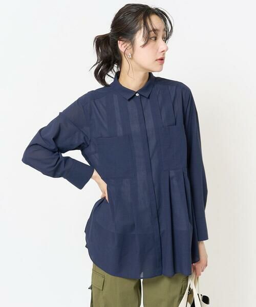 GEORGES RECH / ジョルジュ・レッシュ シャツ・ブラウス | [日本製]サンディーローンタックシャツブラウス | 詳細4