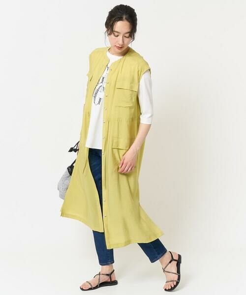 GEORGES RECH / ジョルジュ・レッシュ ロング・マキシ丈ワンピース | [接触冷感]ジレワンピース | 詳細14