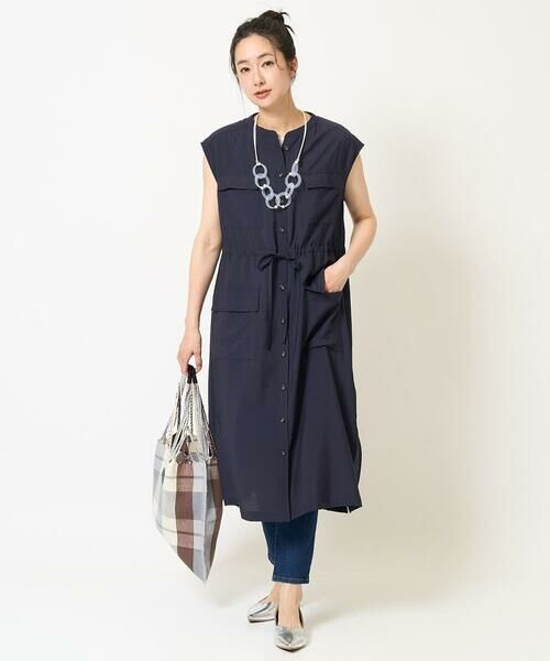 GEORGES RECH / ジョルジュ・レッシュ ロング・マキシ丈ワンピース | [接触冷感]ジレワンピース | 詳細9